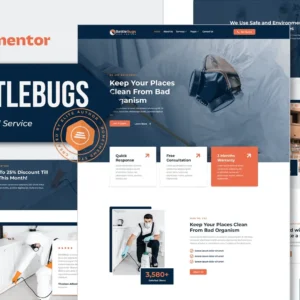 Pest Control Service Elementor Template Kit – BattleBugs