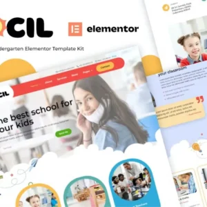 Children Kindergarten Elementor Template Kit – Bocil