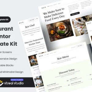 Restaurant Elementor Template Kit – Bon
