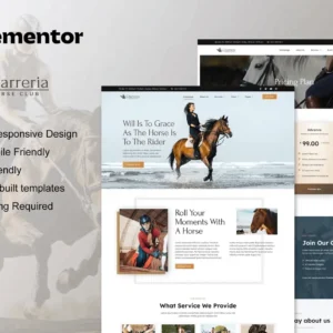 Horse Riding Club Elementor Template Kit – Charreria