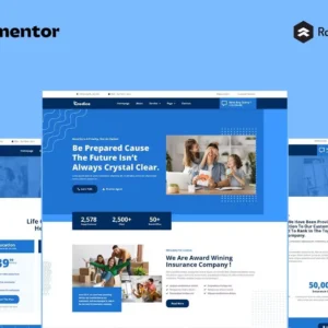 Insurance Agency Elementor Pro Full Site Template Kit – Credice