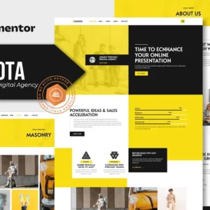 Creative & Digital Agency Elementor Template Kit – Dakota
