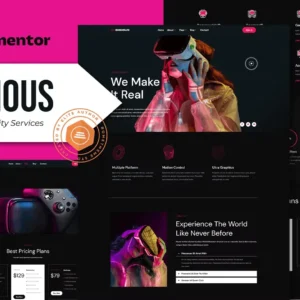 Virtual Reality Services Elementor Template Kit – Digious