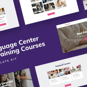 Language Center & Training Courses Template Kit – Distance Education