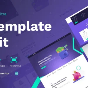 Creative Financial Elementor Pro Template Kit – Geomitra