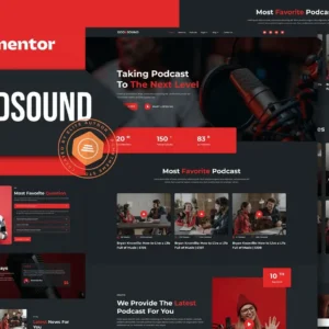 Podcaster Elementor Template Kit – Goodsound
