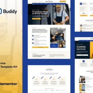 Handyman Services Elementor Pro Template Kit – Handy Buddy