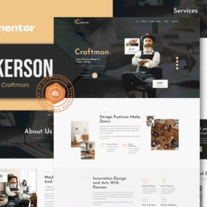 Carpenter & Craftman Elementor Template Kit – Luckerson