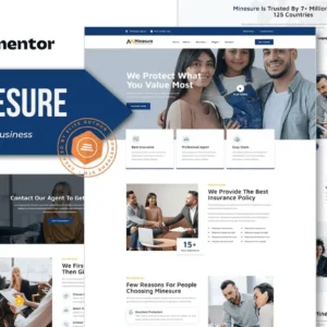 Insurance Business Elementor Template Kit – Minesure