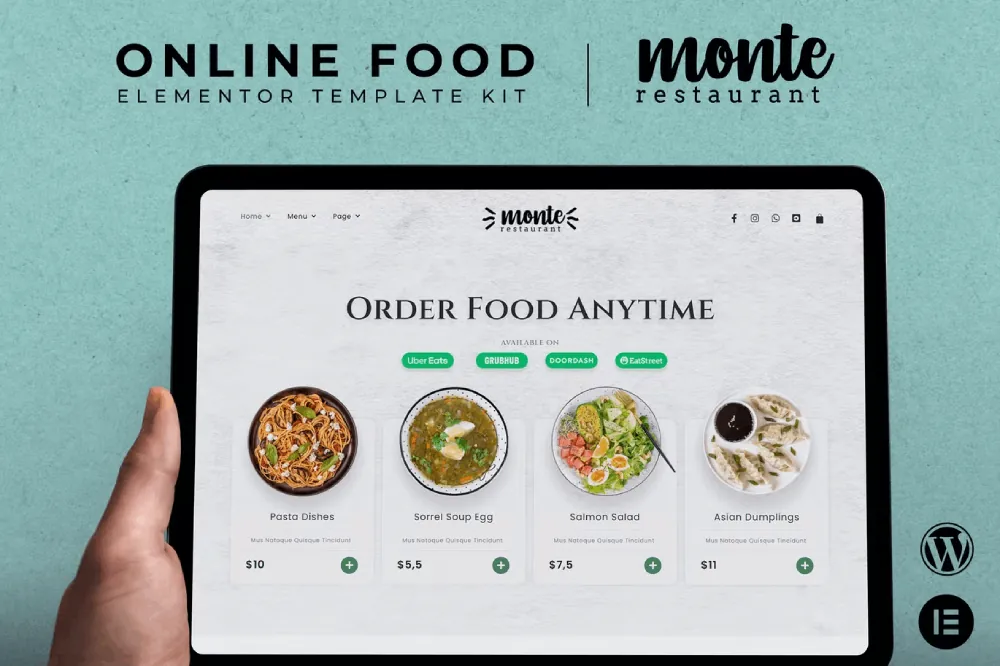 Template screenshot image