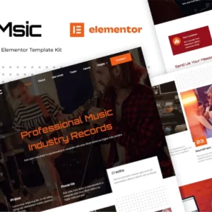 Music Studio Elementor Template Kit – Msic
