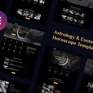 Astrology & Esoteric Horoscope Elementor Template Kit – Mystik