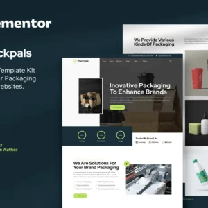Packaging Company Elementor Template Kit – Packpals