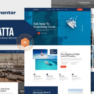 Yacht Club & Boat Rental Elementor Template Kit – Regatta