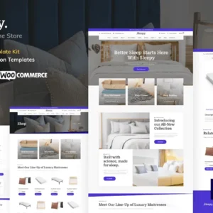 Mattress & Bedding Online Store Elementor Pro Template Kit – Sleepy