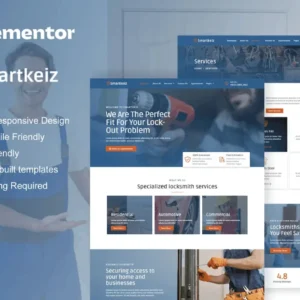 Locksmith Service Elementor Template Kit – Smartkeiz