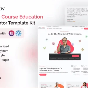 Synauw Online Course Education Elementor Template Kit