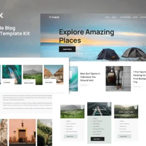 Travel Guide Blog Elementor Kit – Track