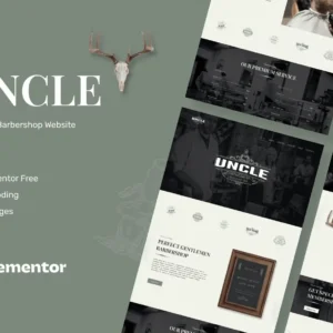 Barbershop Elementor Template Kit – Uncle
