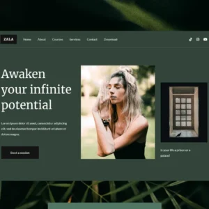 Lifestyle Coaching Therapy Elementor Template Kit – Zala